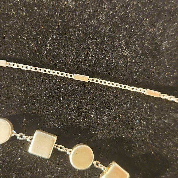 ROMOLO Silvertone Double Strand 24" To 30" Necklace - Picture 3 of 10